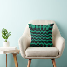 Modern Emerald Green Chevron Stripes Pattern