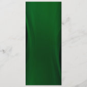 Modern Emerald green en het gouden trouwmenu Menu (Achterkant)