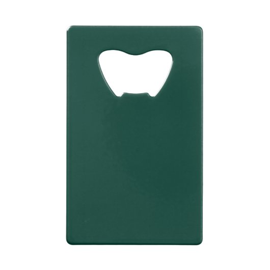 Modern Emerald Green Gepersonaliseerde Groomsman Creditkaart Flessenopener (Achterkant)
