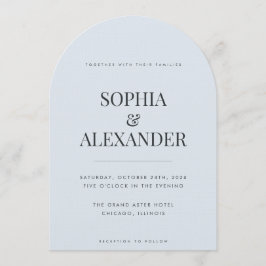 Modern Emerald Green & Ice Blue Arch Kaart