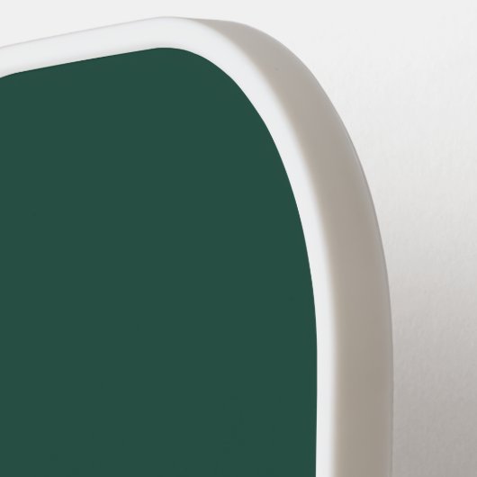 Modern Emerald Green Monogram Pickleball Paddle (Links Detail)