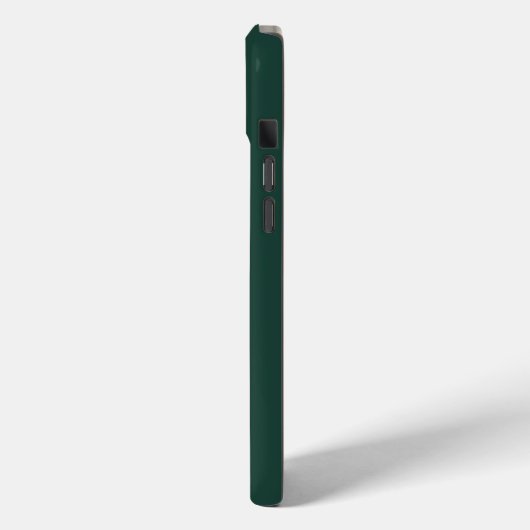 Modern Emerald Green Monogram Script Case-Mate iPhone Case (Achterkant / Links)