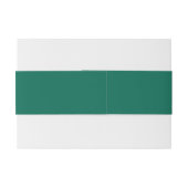 Modern Emerald Green Script Huwelijksuitnodiging Uitnodigingen Wikkel (Achterkant Voorbeeld)