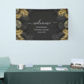Modern Emerald Green Tropical Destination Wedding Spandoek (Beurs)