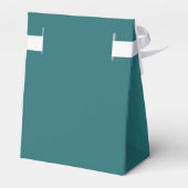 Modern Emerald Green-Wedding Dank u Bedankdoosjes (Achterkant)