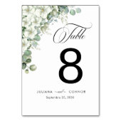 Modern Emerald Greenery Wedding Kaart (Voorkant)