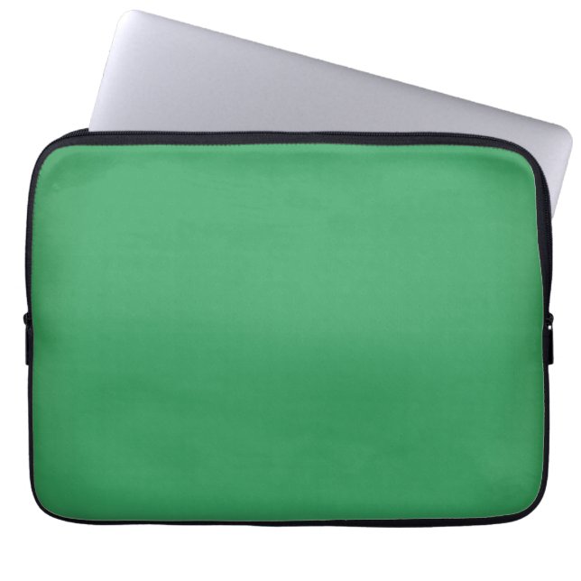 Modern Emerald groen  13 inch Laptop Sleeve (Voorkant)