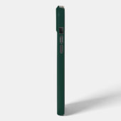 Modern Emerald Groen Goud Monogram Script Case-Mate iPhone Case (Achterkant / Links)