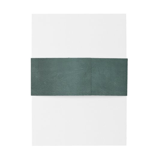 Modern Emerald Groen Zwart Elegant Bruiloft Uitnodigingen Wikkel (Achterkant Voorbeeld)