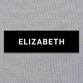 Modern Employee Black Naamplaatje