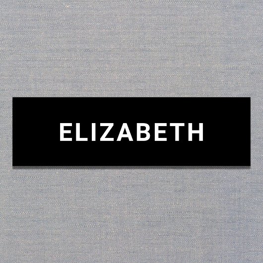 Modern Employee Black Naamplaatje