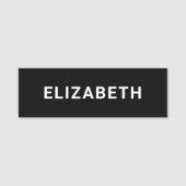 Modern Employee Black Naamplaatje (Voorkant)