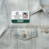 Modern Employee Business Personeel ID Foto Logo Gr Naamplaatje (In situ)