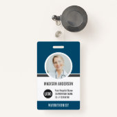 Modern Employee ID Name Photo Badge (Voorkant met intrekbare)