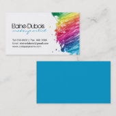 MODERN EN BOLD MAKEUP ARTIST VISITEKAARTJE (Voorkant / Achterkant)