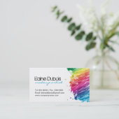 MODERN EN BOLD MAKEUP ARTIST VISITEKAARTJE (Staand voorkant)