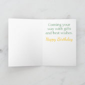 Modern en Chic Birthday Kaart (Binnen)