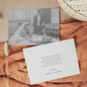 Modern en chic Wedding Bedankt Briefkaart