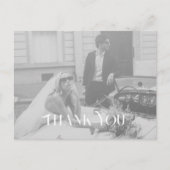 Modern en chic Wedding Bedankt Briefkaart (Voorkant)