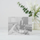 Modern en chic Wedding Bedankt Briefkaart (Staand voorkant)