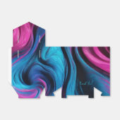 Modern en chique-blauw en roze- bedankdoosjes (Uitgevouwen)