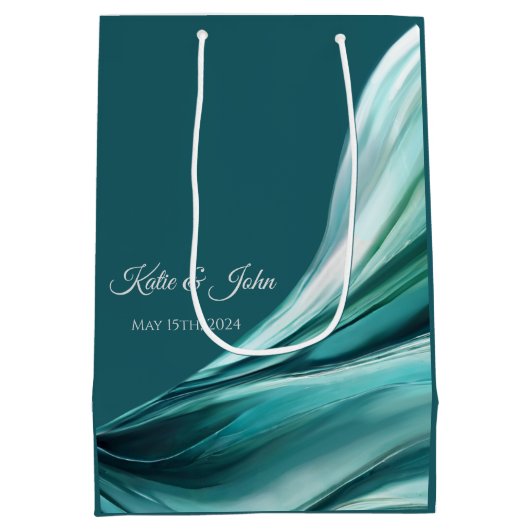 Modern en Chique-Emerald Groen- Medium Cadeauzakje (Achterkant)