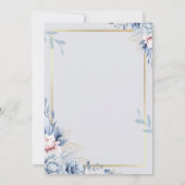 Modern en chique ontwerp voor een perfecte trouwda kaart (Achterkant)