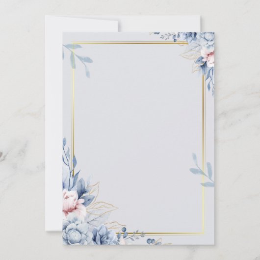 Modern en chique ontwerp voor een perfecte trouwda kaart (Achterkant)