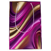 Modern en chique-Paarse Roze en Goud- Medium Cadeauzakje (Voorkant)