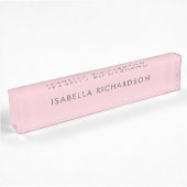 Modern en Classy Pink Grey Naambordje
