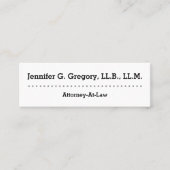 Modern en Clean Attorney-at-Law Visitekaartje (Voorkant)