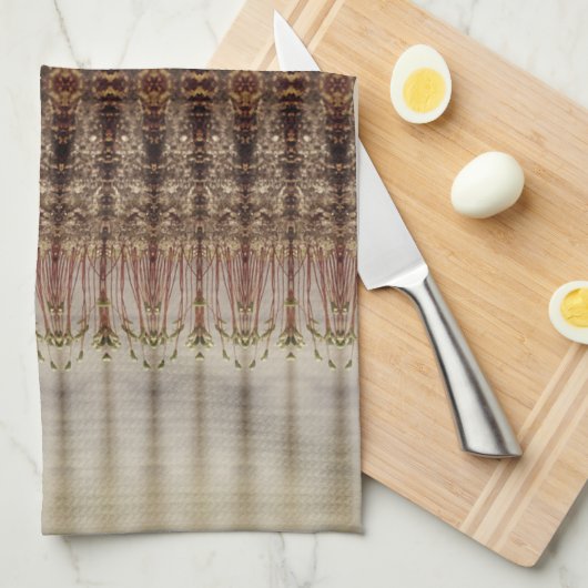 Modern en decoratief ontwerp met grijswaarden theedoek (Quarter Fold)