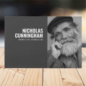 Modern en eenvoudig aangepast fotomonument gastenboek