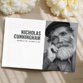 Modern en eenvoudig aangepast fotomonument gastenboek