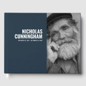 Modern en eenvoudig aangepast fotomonument gastenboek (Voorkant)