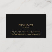 MODERN en EENVOUDIG GOUDEN DOOS LOGO op WIT Visitekaartje (Achterkant)