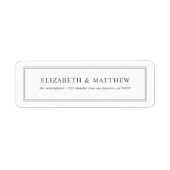 Modern en eenvoudig retouradres etiket (Voorkant)