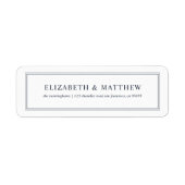 Modern en eenvoudig retouradres etiket (Voorkant)