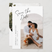 Modern en eenvoudig sparen de Datum Kaart (Voorkant / Achterkant)