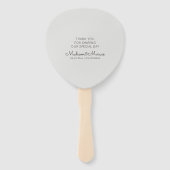 Modern en Elegant Aangepast fotohuwelijk Handwaaier (Achterkant)