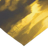 Modern en elegant Abstract grijs, zwart en goud Lange Tafelloper (Hoek)