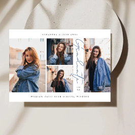 Modern en elegant Afstuderen Aankondiging