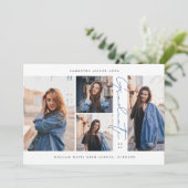 Modern en elegant Afstuderen Aankondiging (Staand voorkant)