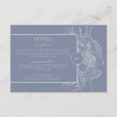 Modern en Elegant Bloemen Boquet Details Kaart (Voorkant)