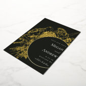 Modern en Elegant Bloemenboeket Save the Date Folie Uitnodiging (Gedraaid)