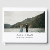 Modern en elegant bruiloft gastenboek (Voorkant)