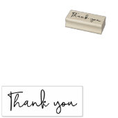 Modern en elegant Dankjewel script Rubberstempel (Gestempeld)
