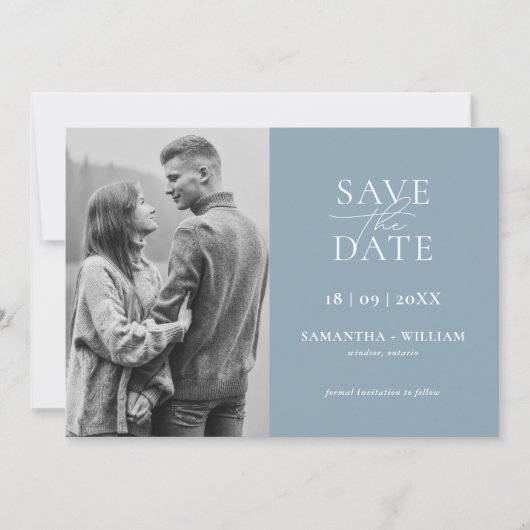 Modern en Elegant Eenvoudig Bewaar de Datum Kaart (Voorkant)