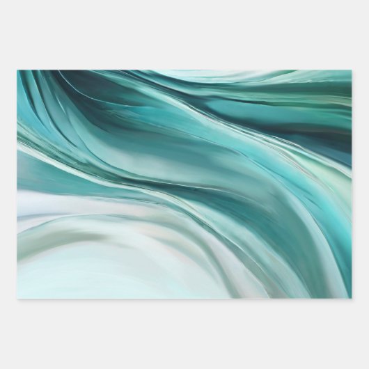 Modern en Elegant-Emerald Groen- Inpakpapier Vel (Voorkant 2)