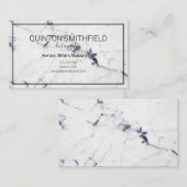 Modern en Elegant Marble Art Visitekaartje (Voorkant / Achterkant)